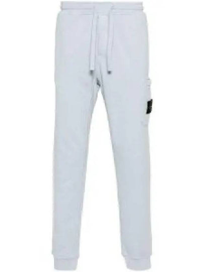 Compass Patch Cotton Jersey Track Pants Sky Blue - STONE ISLAND - BALAAN 2