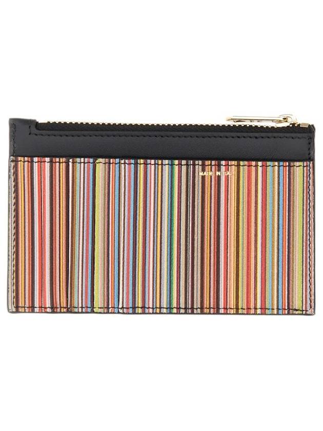 Zipper Card Wallet Black - PAUL SMITH - BALAAN 6