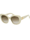 Eyewear Triomphe Square Sunglasses Ivory - CELINE - BALAAN 8