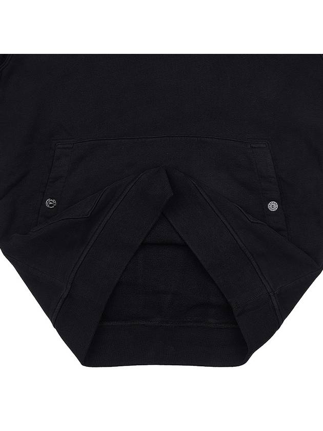 Garment Dyed Hoodie Black - STONE ISLAND - BALAAN 10