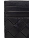 Intrecciato Leather Card Wallet Black - BOTTEGA VENETA - BALAAN 5