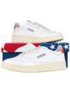 Men's Medalist Low Top Sneakers White Orange - AUTRY - BALAAN 11