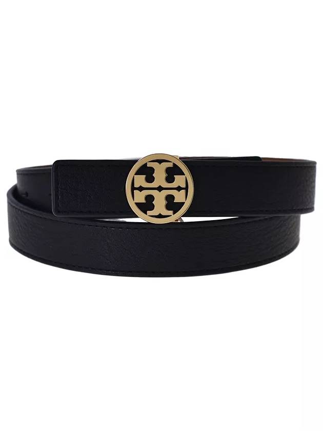 1 Miller Reversible Leather Belt Black Classic Cuoio - TORY BURCH - BALAAN 3