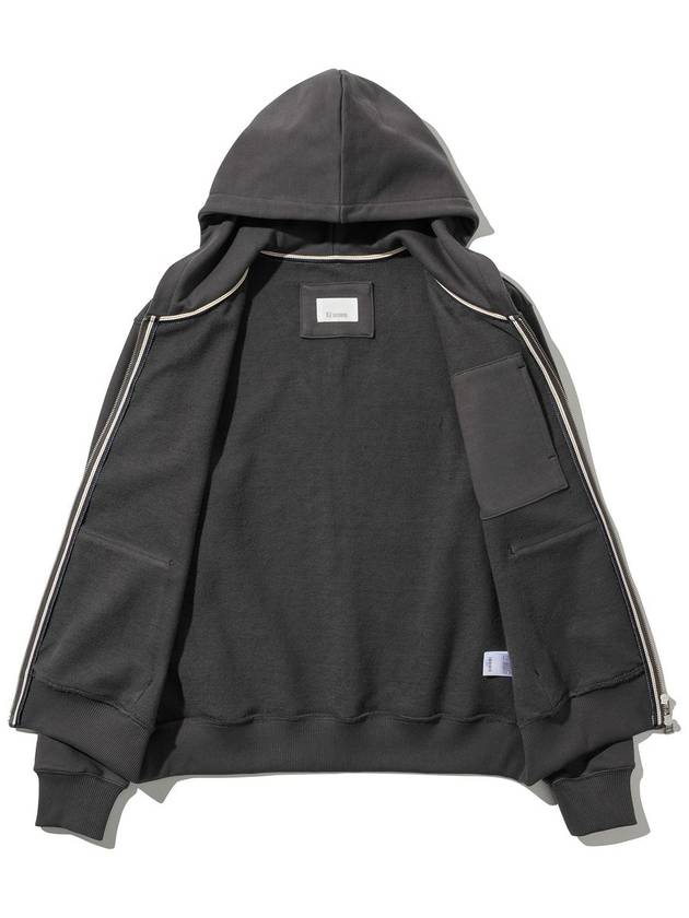 Heavy hooded zip-up gray - UJBECOMING - BALAAN 4
