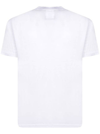 Logo Print Short Sleeve T-Shirt White - EMPORIO ARMANI - BALAAN 2