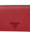 Monochrome Saffiano Leather Chain Mini Shoulder Bag Red - PRADA - BALAAN 8