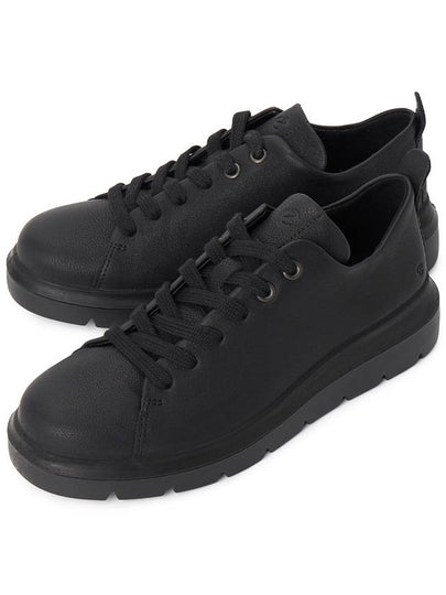 Nouvelle Lace Up Low Top Sneakers Black - ECCO - BALAAN 2