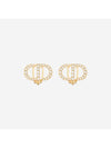 Petit CD Clip Stud Earrings Gold - DIOR - BALAAN 1