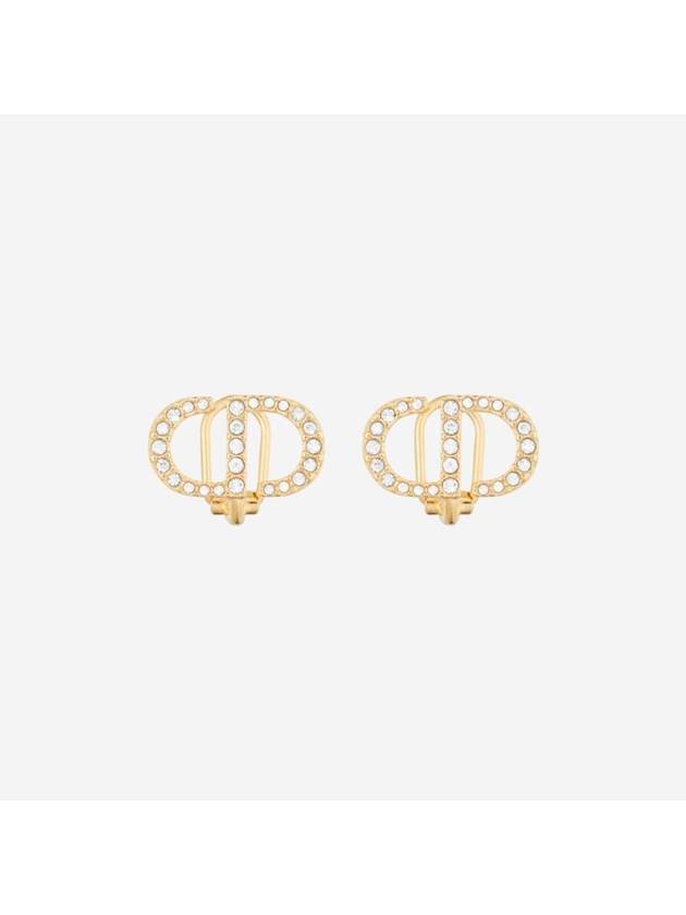 Petit CD Clip Stud Earrings Gold - DIOR - BALAAN 1