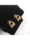 Crystal CC logo half ring earrings gold metal - CHANEL - BALAAN 4