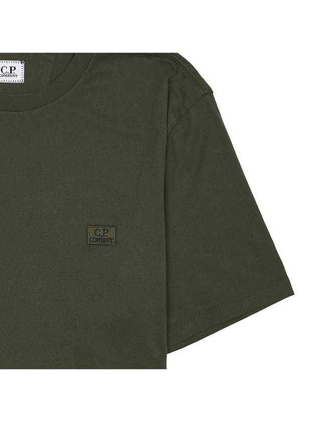 30/1 Jersey Logo Short Sleeve T-Shirt Green - CP COMPANY - BALAAN 7