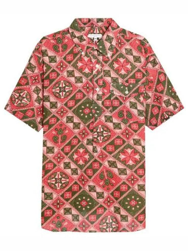 Cotton ethnic print popover shirt - ENGINEERED GARMENTS - BALAAN 1