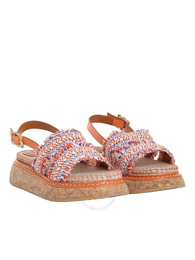 Zimmermann Ladies Orange Fringed Braided Espadrille Sandals, Brand Size 39 (US Size 9) - ZIMMERMANN - BALAAN 2