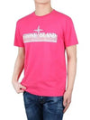 Tricromia One Print Garment Dyed Cotton Jersey Short Sleeve T-Shirt Pink - STONE ISLAND - BALAAN 2