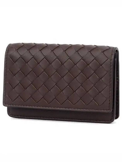 Men's Intrecciato Card Wallet Brown - BOTTEGA VENETA - BALAAN 2