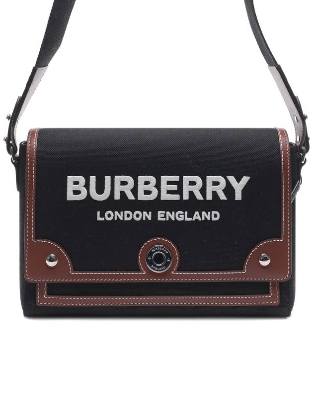 Horseferry Motif Canvas Note Crossbody Bag Black - BURBERRY - BALAAN 3