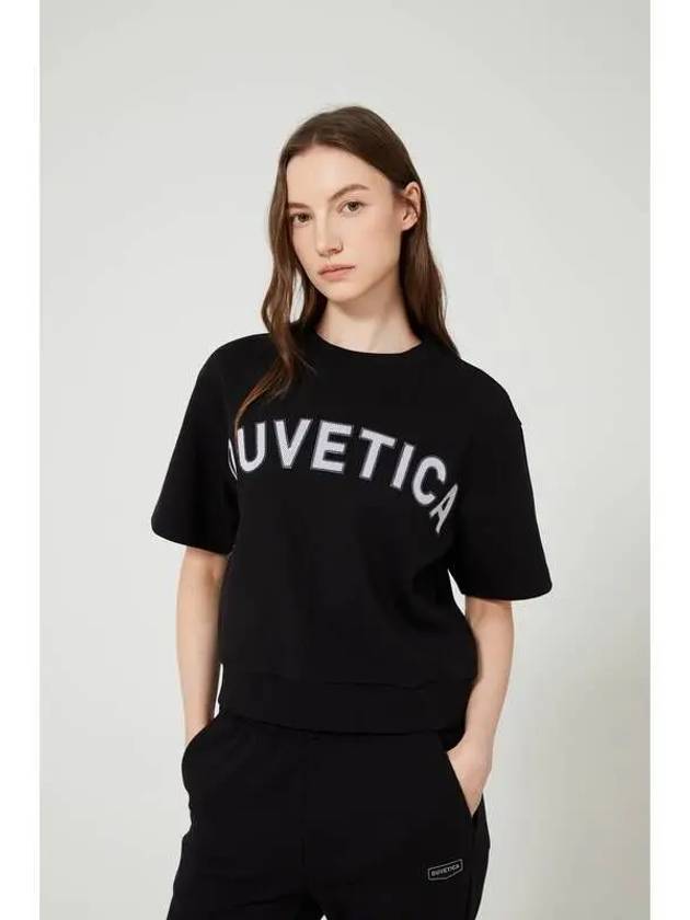 Marne short sleeve black women s t shirt - DUVETICA - BALAAN 1