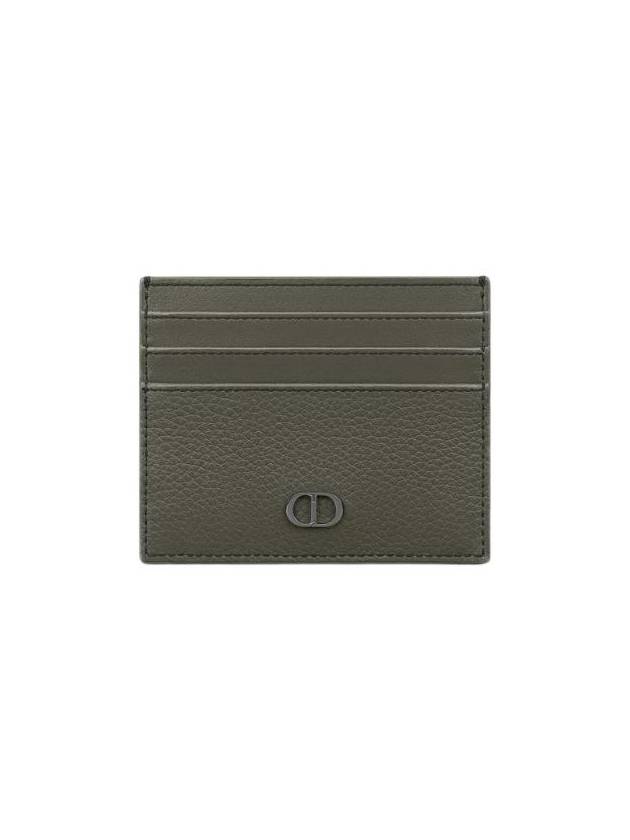 CD Icon Grained Calfskin Card Wallet Green - DIOR - BALAAN 1