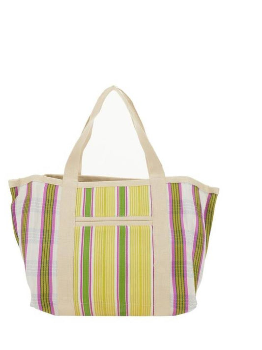 Darwen Striped Nylon Tote Bag Yellow - ISABEL MARANT - BALAAN 1