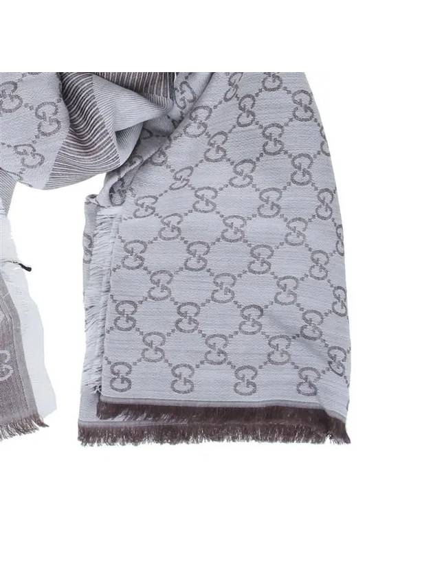 GG Jacquard Square Muffler Grey - GUCCI - BALAAN 7