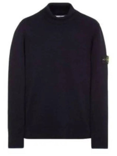 Wappen Patch Wool Turtleneck Navy - STONE ISLAND - BALAAN 2