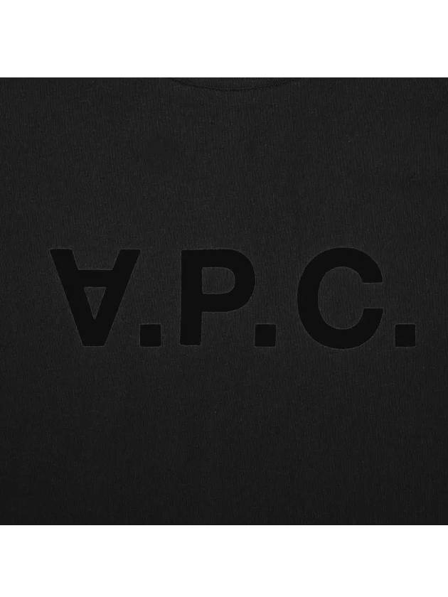 VPC Logo Organic Cotton Short Sleeve T-Shirt Black - A.P.C. - BALAAN 4