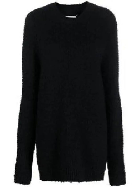 Women's Fur Effect Knit Top Black - MAISON MARGIELA - BALAAN 2