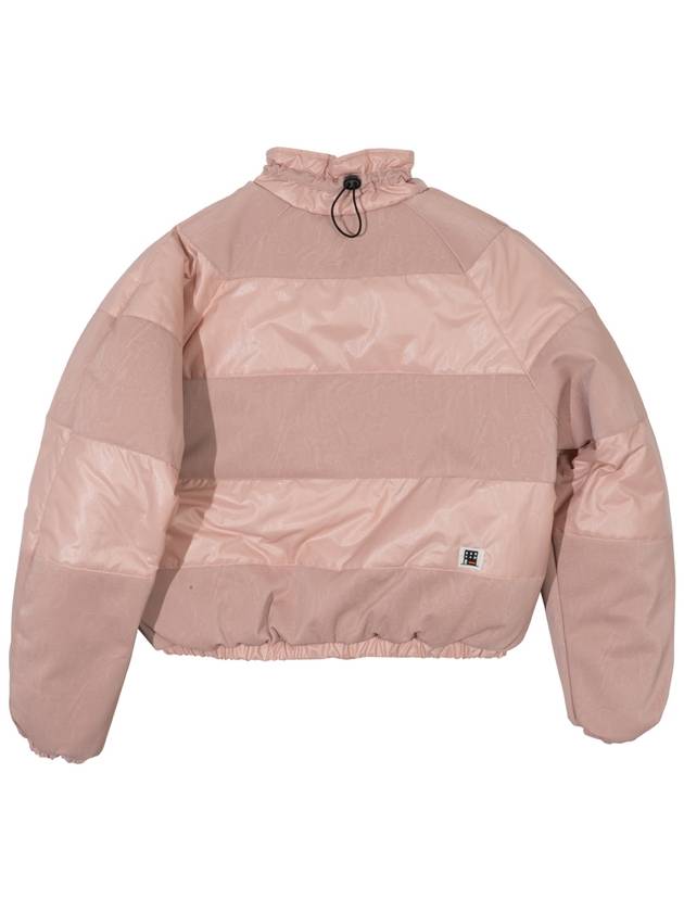 TWISTER FAKE LEATHER CROP JACKET PINK - FREAKISH BUILDING - BALAAN 2