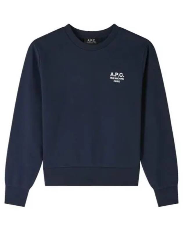 Rue Madame Cotton Sweatshirt Navy - A.P.C. - BALAAN 2