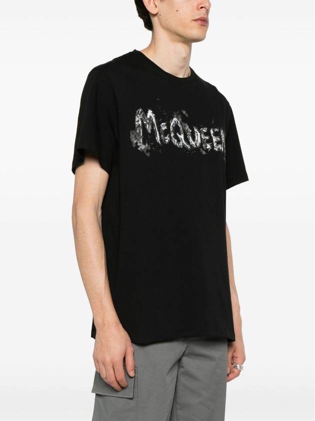 ALEXANDER MCQUEEN T-SHIRT WAX FLOWER MCQUEEN PRINT - ALEXANDER MCQUEEN - BALAAN 3