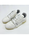 LV trainer sneakers white size 8 5 - LOUIS VUITTON - BALAAN 1