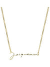 La Chain Signature Logo Chain Necklace Gold - JACQUEMUS - BALAAN 4