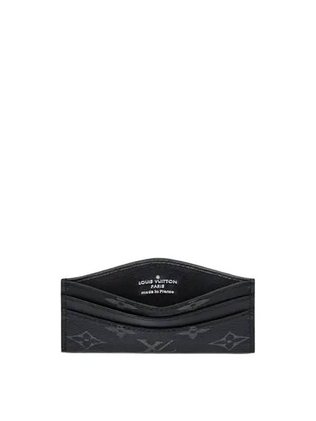 Monogram Eclipse Double Card Wallet Black - LOUIS VUITTON - BALAAN 4