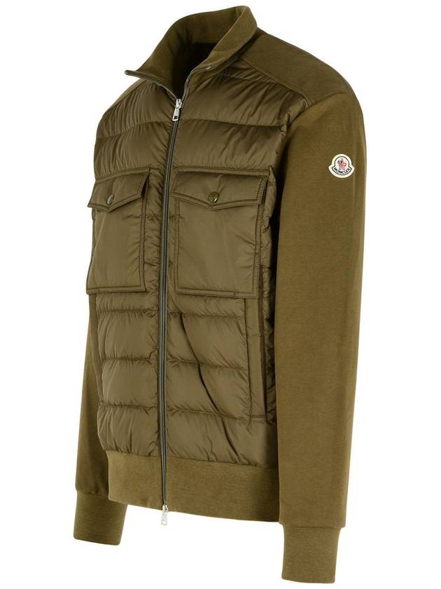 Padded zip up cardigan green - MONCLER - BALAAN 3