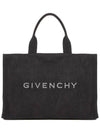 Logo embroidered open top tote bag BK50DXK1Y2_001 - GIVENCHY - BALAAN 1