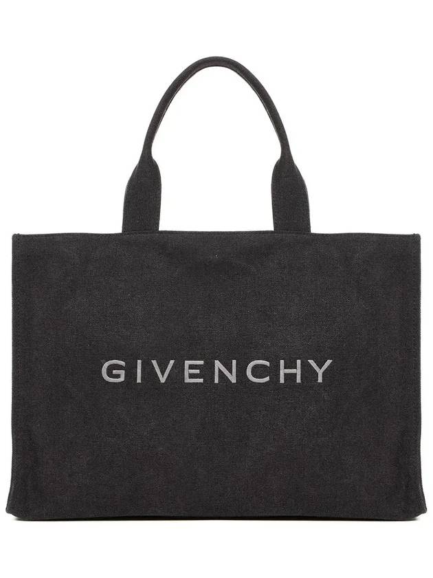 Logo embroidered open top tote bag BK50DXK1Y2_001 - GIVENCHY - BALAAN 1