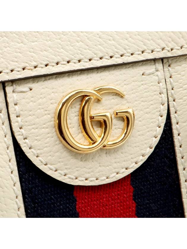 White leather WEB gold Ophidia top handle 2WAY - GUCCI - BALAAN 6