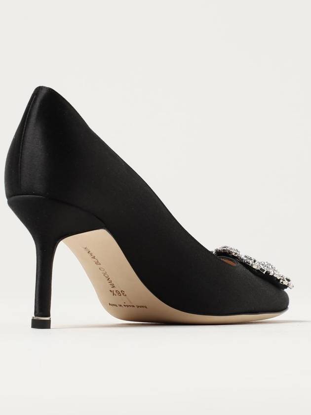 Manolo Blahnik Hangisi pumps in satin with broche - MANOLO BLAHNIK - BALAAN 3