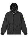 Wappen Patch Skin Touch Nylon Hooded Jacket Black - STONE ISLAND - BALAAN 2