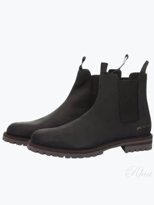 Men's Winter Calfskin Chelsea Boots Black - COMMON PROJECTS - BALAAN 2