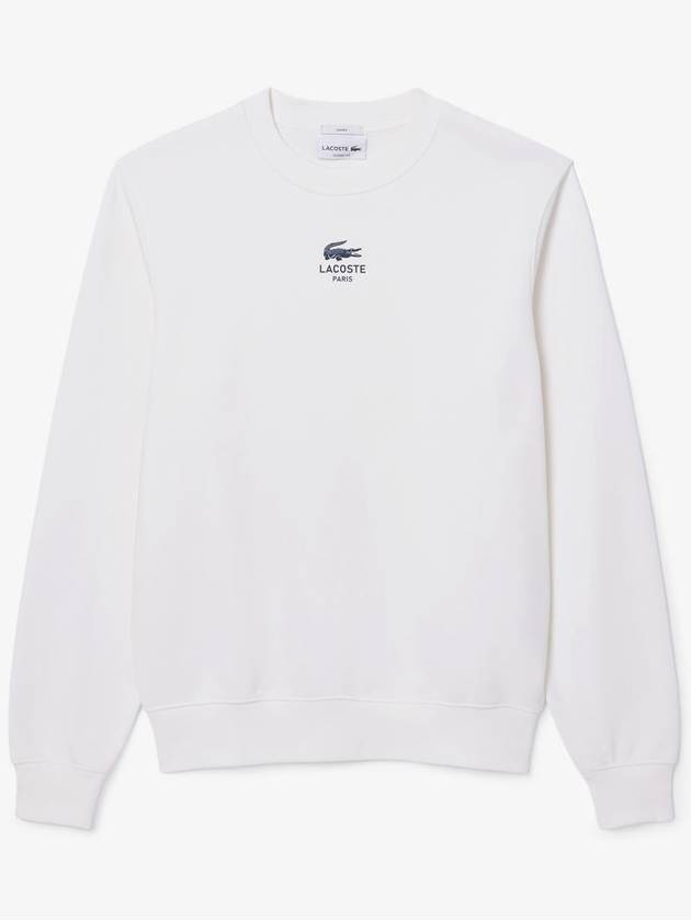 Unbrush Fleece Sweatshirt White - LACOSTE - BALAAN 2