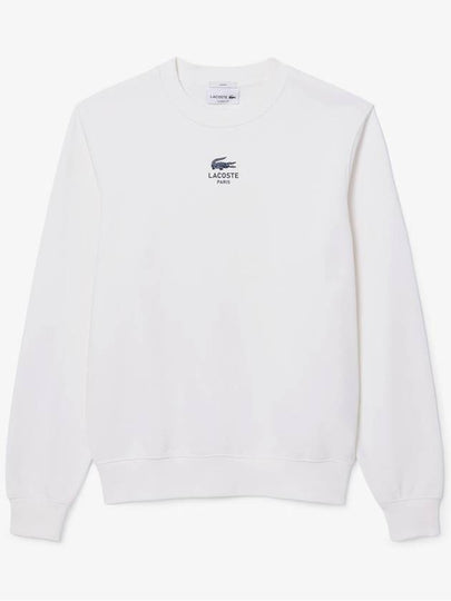 Unbrush Fleece Sweatshirt White - LACOSTE - BALAAN 2