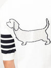 Cotton Hector Pointelle 4-Bar Polo Shirt White - THOM BROWNE - BALAAN 4