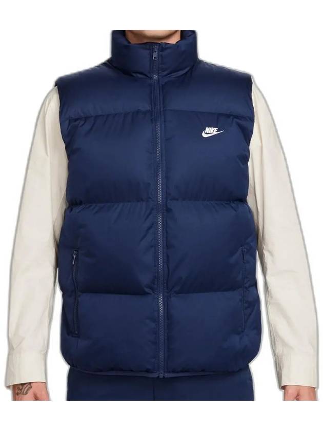 Men's Club Puffer Vest Navy - NIKE - BALAAN 3