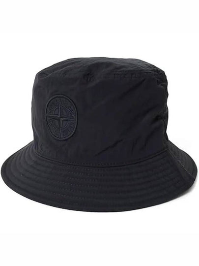 Logo Patch Nylon Bucket Hat Black - STONE ISLAND - BALAAN 2