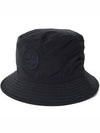 Logo Patch Nylon Bucket Hat Black - STONE ISLAND - BALAAN 3