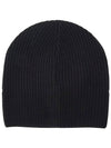 Logo Wool Beanie Black - MONCLER - BALAAN 3