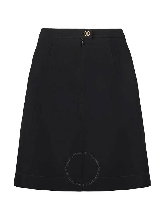 Women's Viscose Caddy Mini Skirt Black - BURBERRY - BALAAN 3