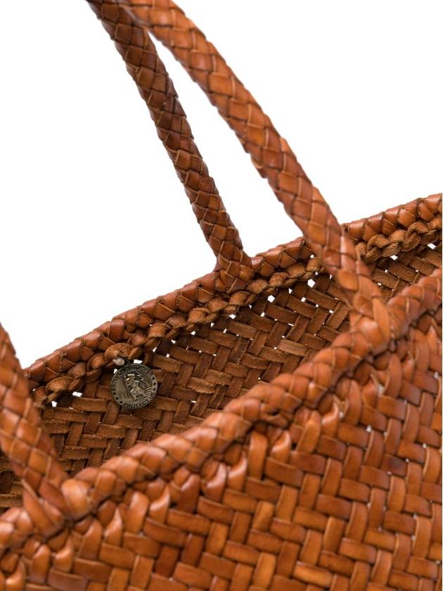 Grace Small Leather Basket Tote Bag Tan - DRAGON DIFFUSION - BALAAN 3