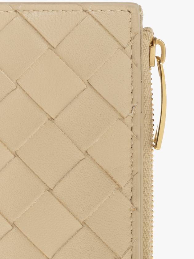 Bottega Veneta Leather Wallet, Women's, Beige - BOTTEGA VENETA - BALAAN 5